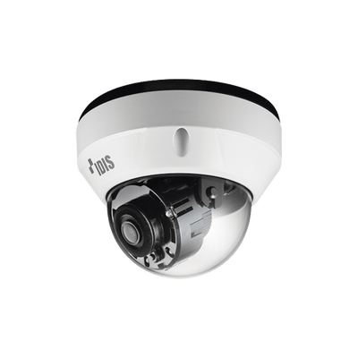 Camara IP Domo 2 Megapixel (1080p) | Lente Fijo | micro SD Hasta 256 GB | Audio de Dos Vías | Alarma Entrada y Salida | PoE | IR 30 m | ICR Dia y Noche | WDR Real | Antivandálica | IP67 Exterior