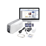 Kit de Impresora tarjetas de PVC / Puede Crecer a Laminador/ Una Cara / Incluye: 2 x Ribbon a Color, 100 Tarjetas PVC, Kit de Limpieza, Software