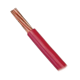 Cable 10 awg color rojo,Conductor de cobre suave cableado. Aislamiento de PVC, auto extinguible. (Venta por Metro)