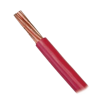 Cable 10 awg color rojo,Conductor de cobre suave cableado. Aislamiento de PVC, auto extinguible. (Venta por Metro)
