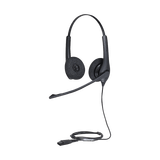 Jabra Biz 1500 Duo, auricular profesional con cancelación de ruido, ideal para contact center con conexión QD (1519-0157)