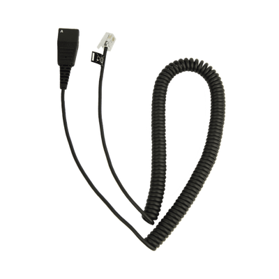 Jabra Cord - Cable enroscado con conexión QD a modular RJ para teléfonos IP de CISCO (8800-01-37)