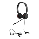 Jabra Evolve 20 DUO con conexión USB, micrófono con cancelación de ruido de ultima generación, configuración Plug and Play (4999-829-209)