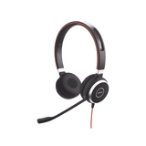 Jabra Evolve 40 Duo con Conexión USB / 3.5 mm, indicador de ocupado y cancelación de ruido pasiva (6399-823-109)