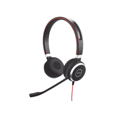 Jabra Evolve 40 Duo con Conexión USB / 3.5 mm, indicador de ocupado y cancelación de ruido pasiva (6399-823-109)