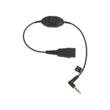 Jabra Cord QD a conector de 3.5 mm con Push-to-Talk para teléfonos celulares smartphones (8800-00-103)