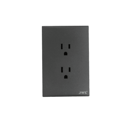 Placa con 2 Toma Corriente Duplex 2P Y T 10 - 15 A 127 V 60 Hz