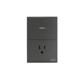 Placa con Interruptor Sencillo y 1 Toma Corriente 10 -15 A 127 V 60 Hz.