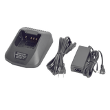 Cargador rápido de escritorio para baterías KNB-24LS, KNB-25A, KNB-26N, KNB-35L, KNB-40L, KNB-40LCV, KNB-55L, KNB-57L, KNB-79LCM.