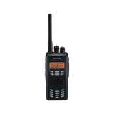 136-174 MHz,5 Watts, 512 canales, pantalla de 14 caracteres y teclado DTMF ,Incluye Batería, Antena, cargador y clip.