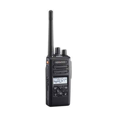 Radio portátil VHF 136-174 MHz, 260 Canales, Digital NXDN-DMR-Análogo, GPS, Bluetooth, IP67, 2 Pines, Incluye Batería-Antena-Cargador-Clip.
