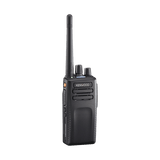 Radio portátil UHF 400-520 MHz, 64 Canales, Digital NXDN-DMR-Análogo, GPS, Bluetooth, IP67, 2 Pines, Incluye Batería-Antena-Cargador-Clip.