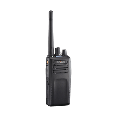 Radio portátil UHF 400-520 MHz, 64 Canales, Digital NXDN-DMR-Análogo, GPS, Bluetooth, IP67, 2 Pines, Incluye Batería-Antena-Cargador-Clip.