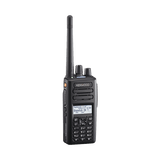 Radio portátil UHF 400-520 MHz, 260 Canales, Digital NXDN-DMR-Análogo, GPS, Bluetooth, IP67, 2 Pines, Incluye Batería-Antena-Cargador-Clip.