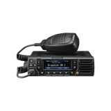 Radio móvil UHF 380-470 MHz, Digital NXDN-P25-DMR-Analógico, 45 W, Bluetooth, GPS, MicroSD, 1024 Canales, Incluye Accesorios