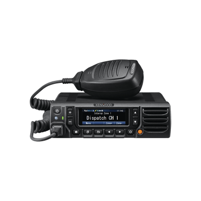 Radio móvil UHF 700/800 MHz, Digital NXDN-P25-DMR-Analog, 30/35 W, Bluetooth, GPS, MicroSD, 1024 Channels, Accessories included