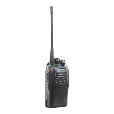 136-174 MHz, 5 W, 16 Canales, IP55, GPS, Botón de pánico, Scan, FleetSync/DTMF/MDC-1200, Incluye antena, batería, cargador y clip