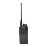 Radio portátil UHF 440-480 MHz, práctico y ligero, MIL-STD-810, 16 Canales, DTMF, IP54, VOX, Scan, Incluye antena, batería, cargador y clip