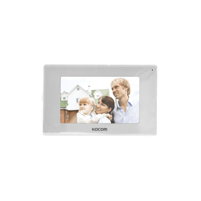MONITOR 7" COLOR BLANCO, ALTA DEFINICIÓN (HD),TIPO ESPEJO, CON ENTRADA MICROSD PARA GRABACIÓN