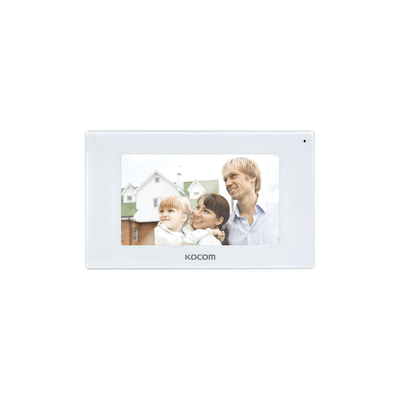 MONITOR 7" COLOR BLANCO, ALTA DEFINICIÓN (HD), CON ENTRADA MICROSD PARA GRABACIÓN