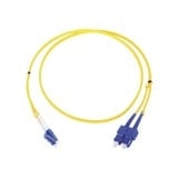 Jumper de Fibra Óptica Monomodo LC/SC Duplex de 1 metro