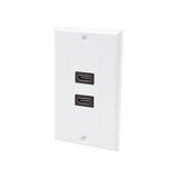 Placa de pared de 2 puertos HDMI hembra a hembra
