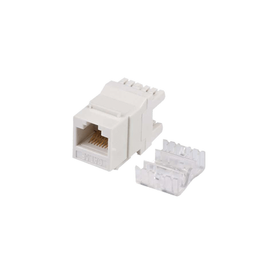Módulo Jack Keystone Cat5e con terminación en ángulo 180 º Color Blanco