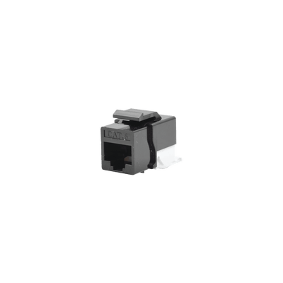 Módulo Jack Cat6 sin herramienta (toolless) keystone - Color Negro