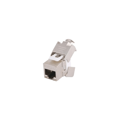 Módulo Jack Keystone Cat6A Blindado (STP) sin herramienta (toolless) para faceplate