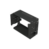 Rack Abierto de montaje en Pared, de 19in, 5 Unidades de rack, Profundidad Ajustable (8" a 12") con Charola de Uso Múltiple.
