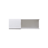 Canaleta blanca sin división, de PVC auto extinguible, 48 x 16 x tramo 2.5m (6101-01260