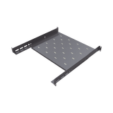 Charola para Gabinetes y Racks de Pared de 4 puntos de Fijación, Profundidad Ajustable de 347 a 489 mm