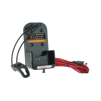 Cargador vehicular Logic para radios NX220/NX420/TK2140/3140 para baterías KNB24LS/25A/26N/KNB35L/40L/40LCV/55L/29N