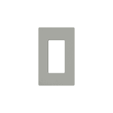 Placa de pared 1 espacio, para atenuador (dimmer), switch ó control remoto PICO inalámbrico.