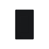 Placa ciega color negro.