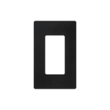 Placa de pared 1 espacio, para atenuador (dimmer), apagador ó control remoto inalámbrico LUTRON.