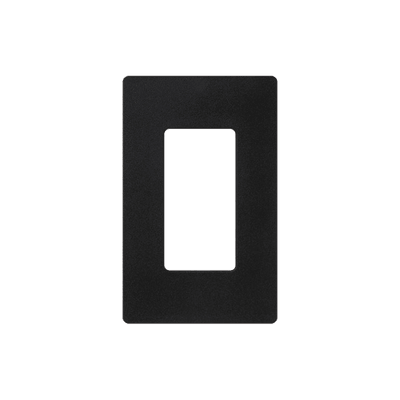 Placa de pared 1 espacio, para atenuador (dimmer), apagador ó control remoto inalámbrico LUTRON.
