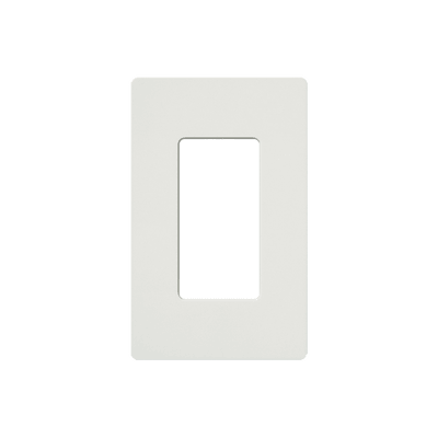 Placa de pared 1 espacio, para atenuador (dimmer), apagador ó control remoto inalámbrico LUTRON.