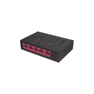 Switch NO Administrable / Para escritorio / Carcasa de Plástico / 5 puertos 10/100/1000 Mbps / Diseño Compacto / Plug and Play