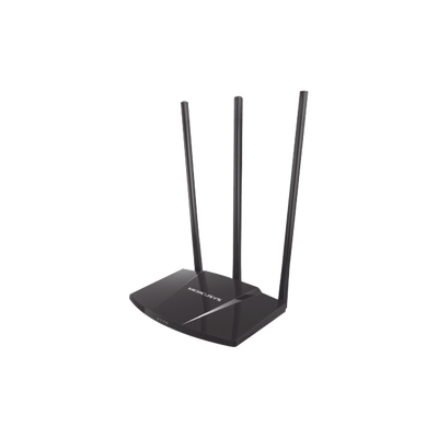 Router N de alta potencia 300 Mbps / 1 Puerto WAN 10/100 / 3 Puertos LAN 10/100 / Chip PA (potencia transmisión 2x) / 3 Antenas de 7 dBi