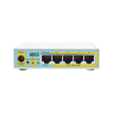 (hEX PoE LITE) RouterBoard, 5 Puertos Fast Ethernet, 4 con PoE Pasivo, 1 Puerto USB