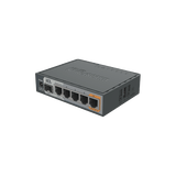 (hEX S) Router Dual Core, 5 puertos Gigabit, 1 Puerto SFP, PoE in, PoE Out