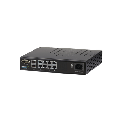 Switch WISP PoE Administrable de 8 puertos Gigabit + 2 SFP, 250W, entrada de 110-120 Vca y 210-230 Vca