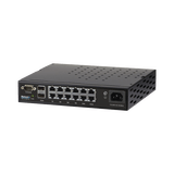 Switch WISP PoE Administrable de 14 puertos (12 PoE Gigabit + 2 SFP) 250W, entrada de 110-120 Vca y 210-230 Vca