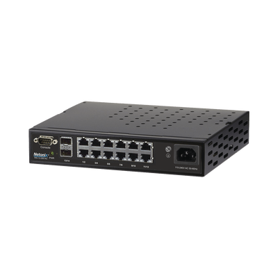 Switch WISP PoE Administrable de 14 puertos (12 PoE Gigabit + 2 SFP) 250W, entrada de 110-120 Vca y 210-230 Vca