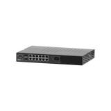 Switch WISP PoE Administrable de 14 puertos (12 PoE Gigabit + 2 SFP) 400W, entrada de 110/220 Vca