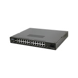 Switch WISP PoE Administrable de 26 puertos (24 PoE Gigabit + 2 SFP) 400W, entrada de 110/220 Vca