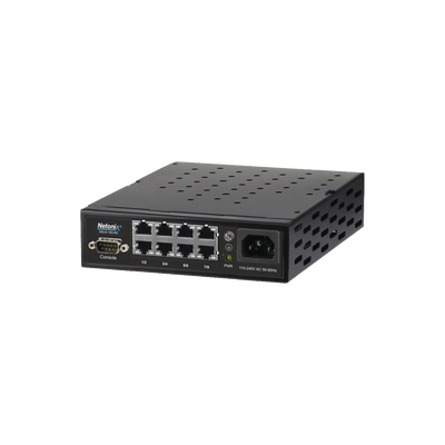 Switch WISP PoE Administrable de 8 puertos Gigabit, entrada de 110-120 Vca