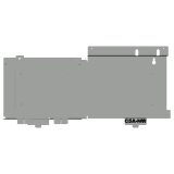 Chasis de 1 Fila para DVC-EM / para Panel N16X / Serie INSPIRE de NOTIFIER