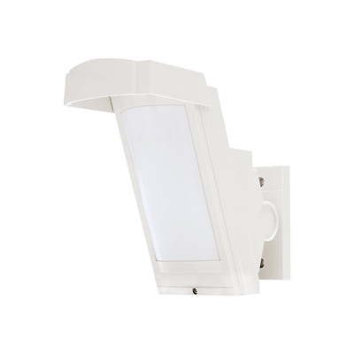 Detector de Movimiento PIR Antimascara / 100% Exterior / Inalambrico (Alimentación) / Hasta 12 metros a 85°; de cobertura/ Instalación a 3 metros / Compatible con cualquier panel de alarma